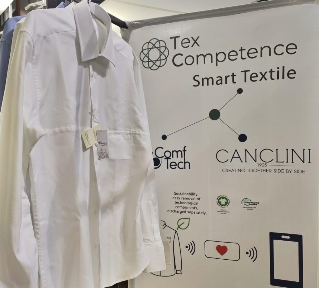 Nella cornice di Milano Unica Comftech & Canclini presentano smart business shirt, la camicia intelligente MU 21 1